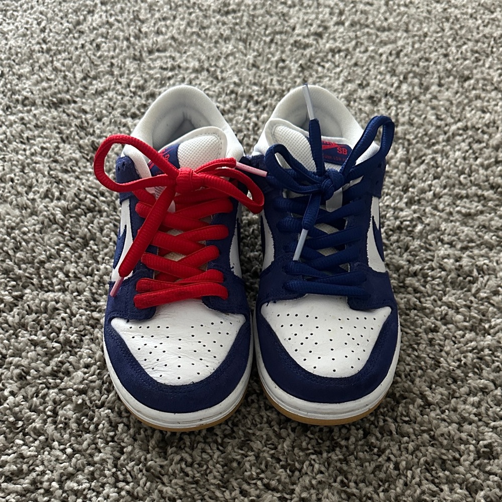Nike Women's Two-Tone Red & Blue Low-Top Sneakers